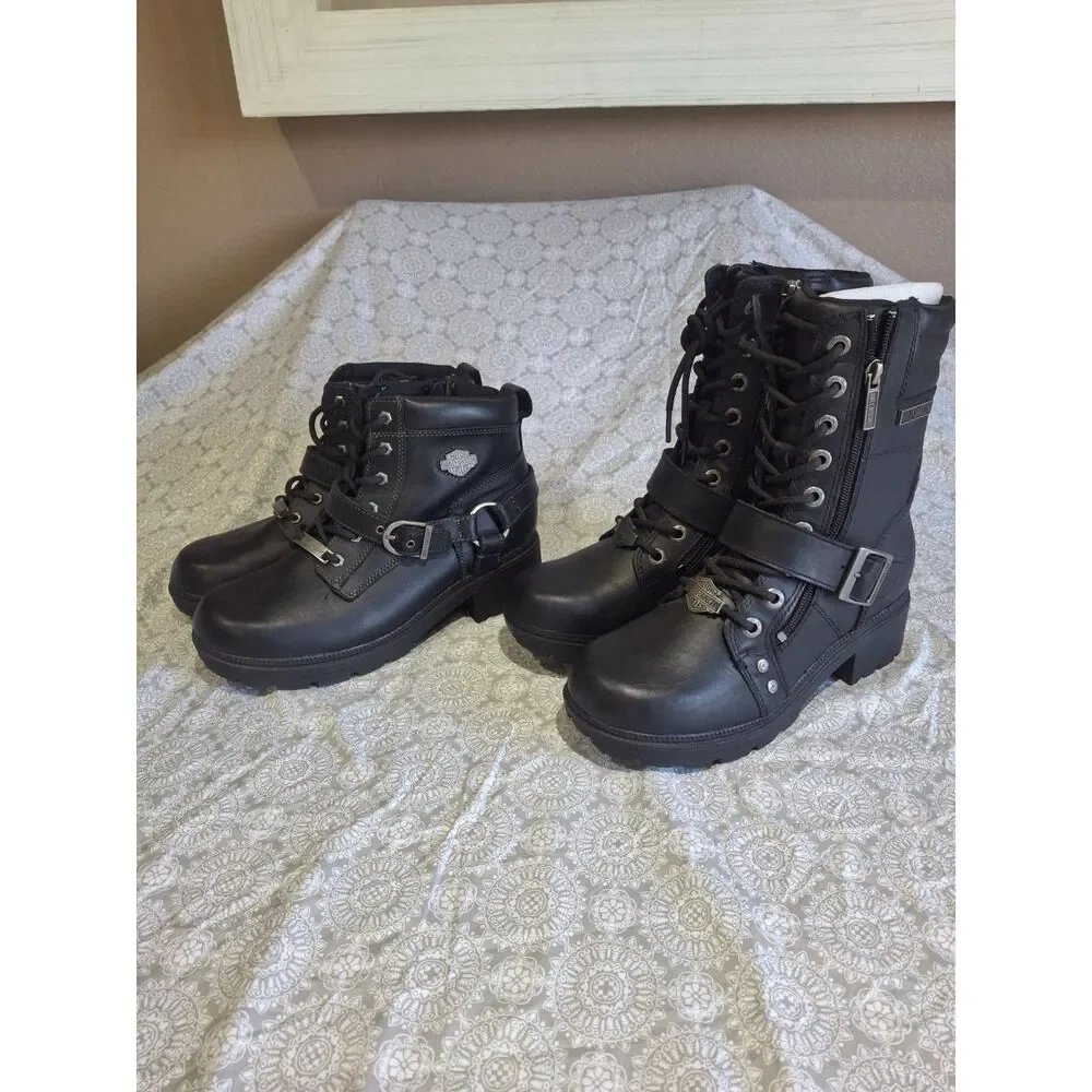 HARLEY DAVIDSON WOMENS SIZE 8 BIKER BOOTS